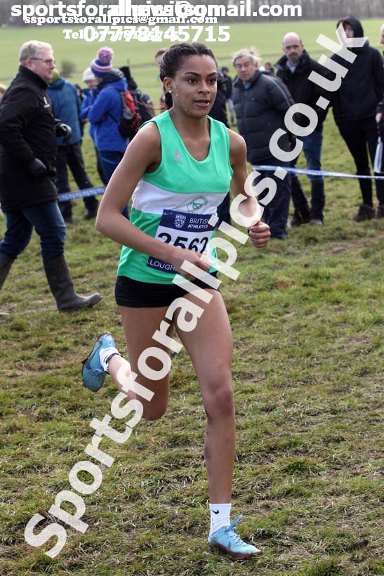 Womens under-20s 2019 British Athletics Inter Counties Cross Country, Prestwood Hall, Loughborough. Photo:  David T. Hewitson/Sports for All Pics